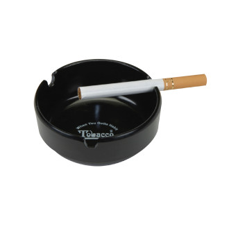 Durable Plastic Heatproof Ashtray w/3 Grooves