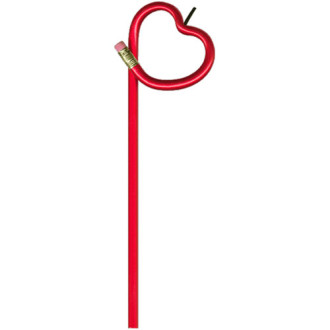 Apple / Stem Shaped Bentcil Pencils