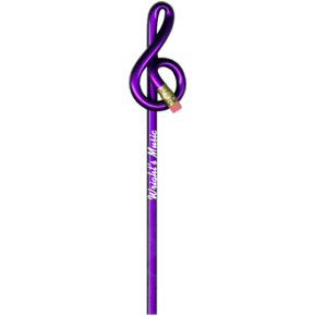 Treble Clef Shaped Bentcil  Pencils