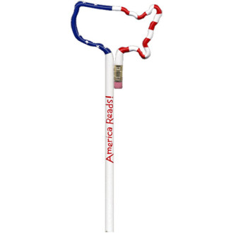 USA Stars and Stripes Shaped Bentcil Pencils