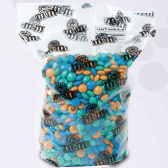 5 lb. M&M Bag with Logo Text & Photo Customization
